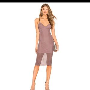 JHENE MESH MIDI DRESS